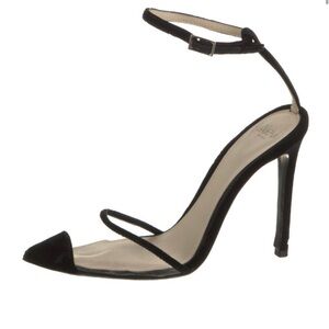 Chic Black Ankle Strap Heels